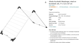 Vileda Acrobath droogrek voor €14,04 bij Amazon