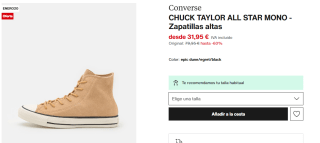 Zapatillas Converse Chuck Taylor Star Mono por 25,56€