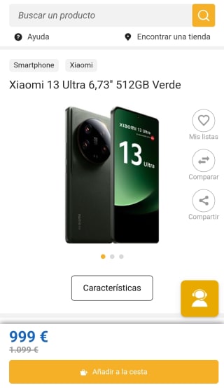 Xiaomi 13 Ultra 12 GB 512GB Verde por 999€