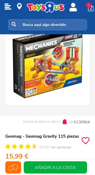 Geomag - Geomag Gravity 115 piezas por 15,99€.