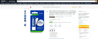 Hidratante Labial da NIVEA Original Care - R$ 17,90