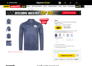 Manchester City F.C. PUMA Training 1/4-Zip Hombre Sudadera por solo 26,99€