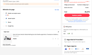 Auriculares Nothing Ear batería de larga duración Inalambricos por 35,27€