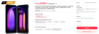 LG V60 ThinQ 5G 128GB por $2,657 en AliExpress