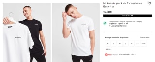 Pack x2 camisetas McKenzie por solo 12.75€