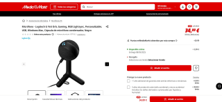 Micrófono - Logitech G Yeti Orb, Gamin vpor 34,89€