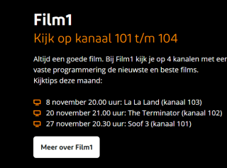 Gratis ESPN Compleet en Film1 voor Ziggo TV-klanten