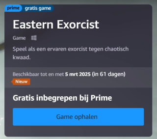 Gratis Eastern Exorcist met Amazon Prime gaming