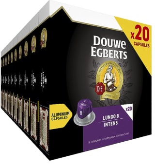 Douwe Egberts Koffiecups Lungo Intens 200 Cups voor €37,89 bij Amazon.nl