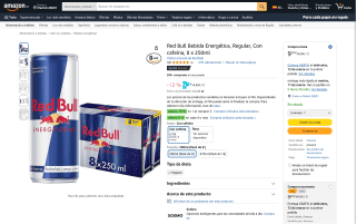 16 Latas de Red Bull por 11,75€