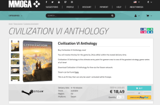 Civilization 6 Anthology Steam por solo 18,49€