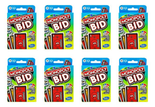 8 Pack Monopoly Bid Juego de Mesa por $129 | Descuento Mercado Libre
