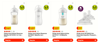 1 + 1 Gratis op alle A-merk baby accessoires bij Kruidvat