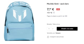 Mochila Messi Venti por 7.99€