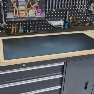 PVC werkbankmat voor werkbank 100 cm voor €41,65 bij Datona
