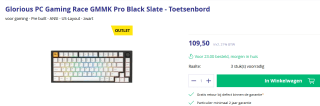 Glorious PC Gaming Race GMMK Pro Black Slate - Prebuilt voor €109,50 bij Azerty