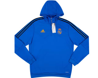 2021-22 Real Madrid Adidas 1/4 Zip Hooded Training Top por solo 21,59€