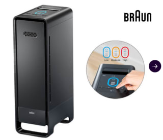 Braun Scan & Clean Air Luchtreiniger BFD104BE voor €69,95 bij iBOOD