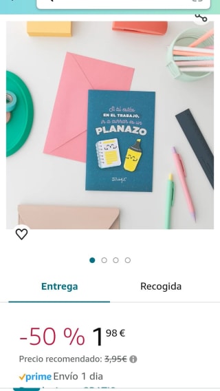 Mr.Wonderful Postal Si tú estás en el trabajo, ir a currar es un planazo por 1,98€.