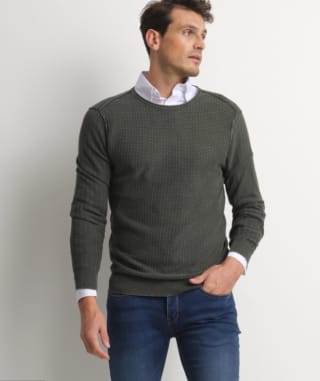 Jacquard heren trui voor €4,50 bij Terstal