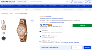 Relógio Feminino da Lince Rose Gold - R$ 84