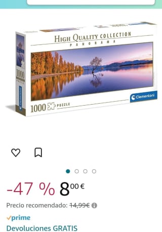 Clementoni- Lake Wanaka Tree – Puzle Adulto – 1000 Piezas por 8€.