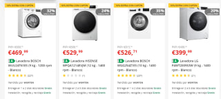 Chollazo Worten 10% EXTRA descuento en lavadoras