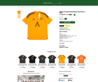 Camiseta Adidas polo con diseño de jugador del Leeds United 2022-23 por solo 16,19€