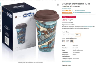 DeLonghi Thermosbeker Keramische beker met dubbele wand vanaf € €10,89 bij Amazon