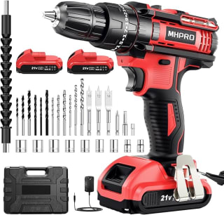 Taladro Percutor a Bateria 21V con 2 Baterías 2000mAh, 42Nm, 30 Accesorios, 2 Velocidad por 39,99€