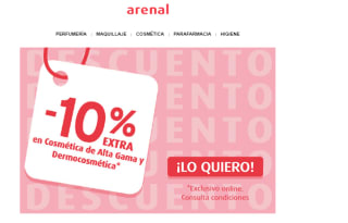 Oferta Flash: -10% extra en cosmética de alta gama y parafarmacia