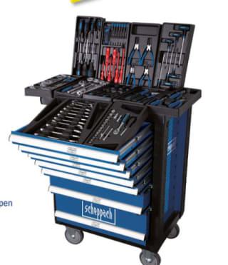 Scheppach TW1000 263-delige gereedschapwagen voor €269 bij Makro