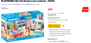 PLAYMOBIL My Life Keuken met eethoek voor €17,99 bij Bol