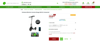 Patinete Eléctrico Cecotec Bongo D40 XL Connected por 278€