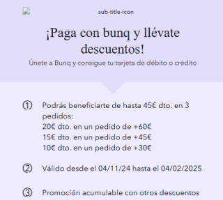 Paga con bunq y llévate hasta 20€ descuento en tu compra en Miravia