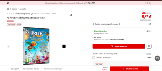 Juego PC Park Beyond Day One Admission Ticket por 4,42€