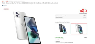 Motorola G23 Pearl White - 128 GB + 8 GB RAM por 140€