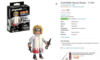 PLAYMOBIL Naruto Minato voor €3,98 bij Amazon