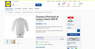 Cleanmaxx Planchador de camisas y blusas 1800 W por 35,99€
