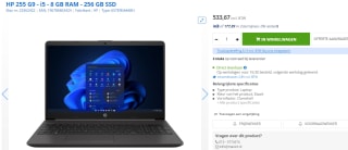 HP 255 G9 R5-5625U 8/256GB 15.6IN W11P laptop voor €533,67 bij Max ICT