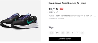 Zapatillas de Running para Mujer Nike Air Zoom Structure 24 por 54.99€