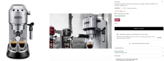 Cafetera expresso De´Longhi Dedica EC685.M por 131,40€