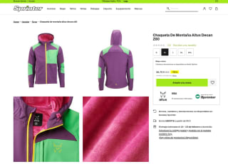 Chaqueta de Montaña Altus Decan Z80 por 26,70€