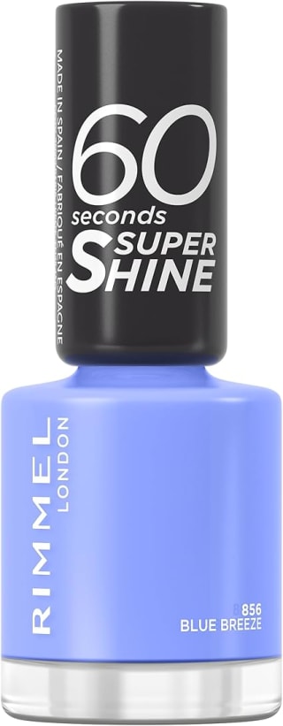 Rimmel London, 60 Seconds Super Shine, Esmalte de uñas, 856 Blue Breeze, 8 ml por 1,14€