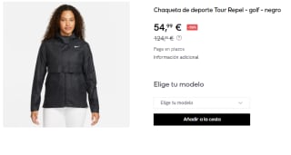 Chaqueta de deporte para Mujer Nike Tour Repel por 54.99€