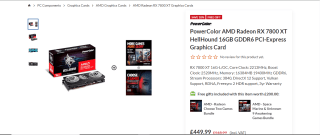 PowerColor RX 7800 XT 16GB - £449.49