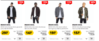 BRAVE SOUL uitverkoop tot 78% korting bij Sport Korting