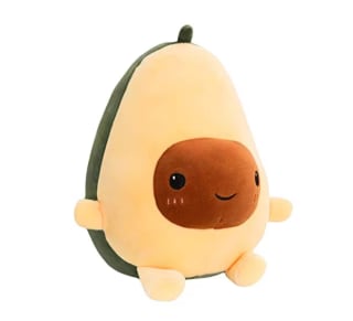Peluche de Aguacate Cute Avocado Plush Amarillo 30cm por 5,99€