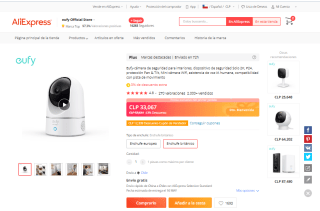 Cámara de seguridad Eufy 2K Pan & Tilt para interiores por $36.176