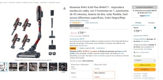 Aspiradora Rowenta XPert 6.60 Flex sin cable 3 en 1 por 139.99€